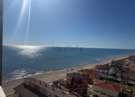 Descubre este espectacular piso en primera línea de playa, ubicado en la novena planta de una urbanización moderna con todos los servicios.